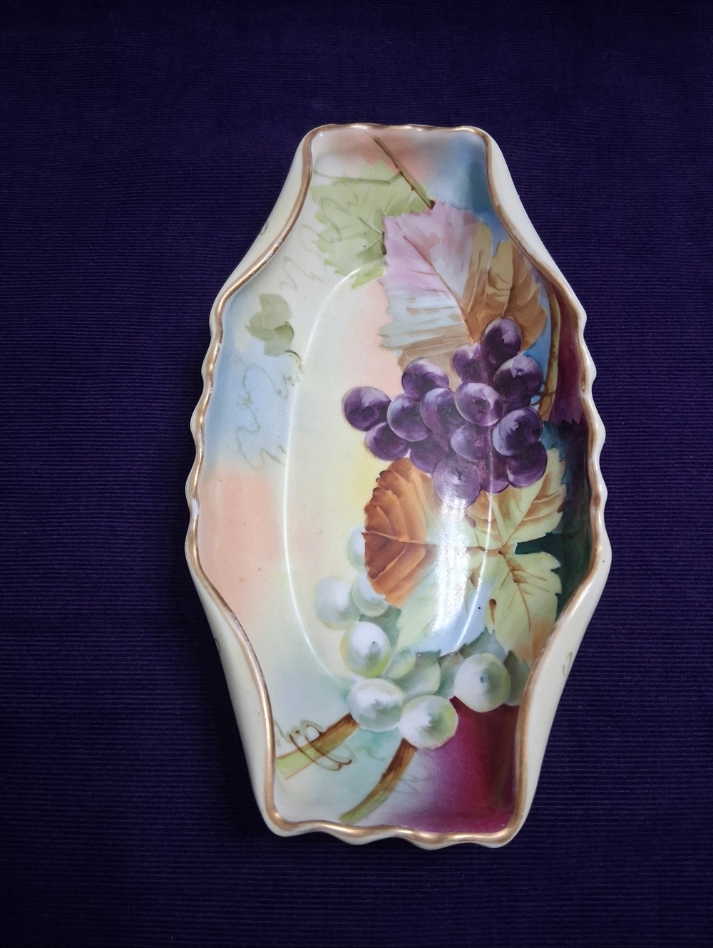 Antique Porcelain Trinket Jewelry Dish Vanity Tray Hand-painted Vienna Austria - Picture 7 of 15